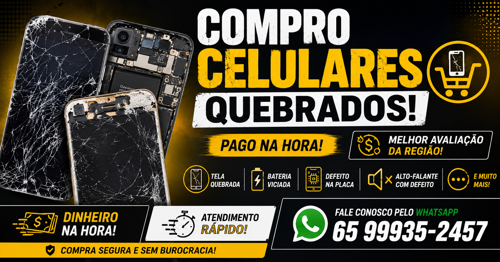 Vender celular quebrado